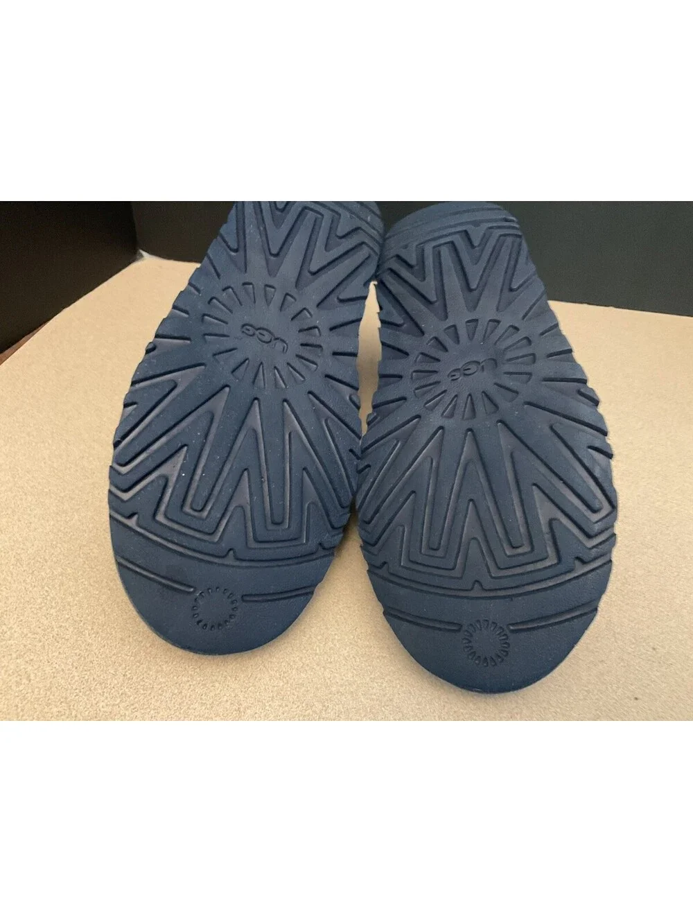 Mens UGG Neumel Deep Ocean Blue Fur Lined Chukka Boots. Size 9. Nice Boots!!!